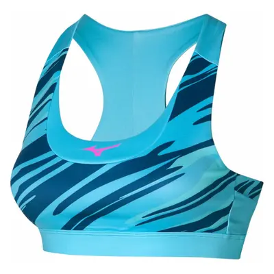 Mizuno Alpha Graphic Bra Maui Blue Běžecká podprsenka