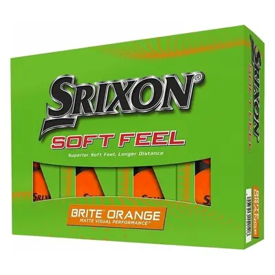 Srixon Soft Feel Brite Golf Balls Brite Orange Golfové míčky