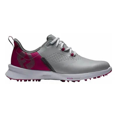 Footjoy FJ Fuel Grey/Berry/Dark Grey Dámske golfové boty