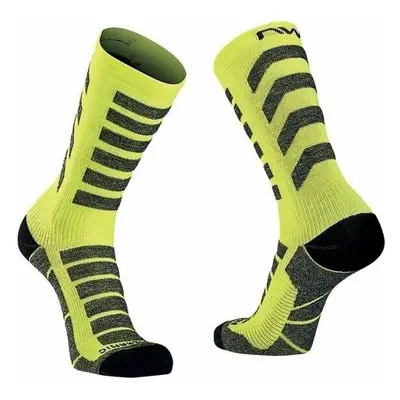 Northwave Husky Ceramic High Sock Yellow Fluo Cyklo ponožky