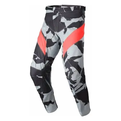 Alpinestars Racer Tactical Pants Gray/Camo/Mars Red Motokrosové kalhoty