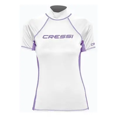 Cressi Rash Guard Lady Tričko s krátkým rukávem White/Lilac