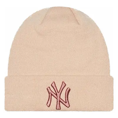 New York Yankees MLB Women's Metallic Logo Beanie Peach Kulich