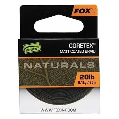 Fox Fishing Edges Naturals Coretex m lbs-9,1 kg Šňůra