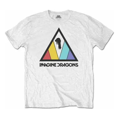 Imagine Dragons Tričko Triangle Logo Kids White - roky