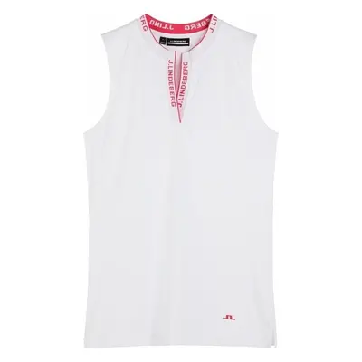 J.Lindeberg Leya Sleeveless Golf White Polo košile