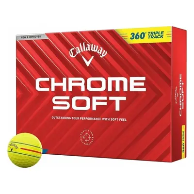 Callaway Chrome Soft Yellow Triple Track Golfové míčky