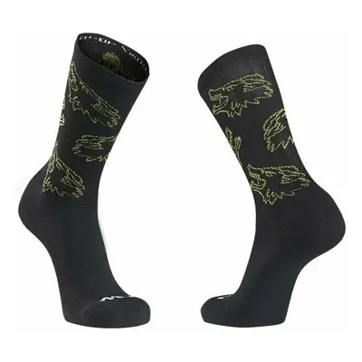 Northwave Core Sock Black/Forest Green Cyklo ponožky