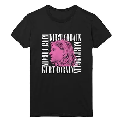 Kurt Cobain Tričko Head Shot Frame Unisex Black