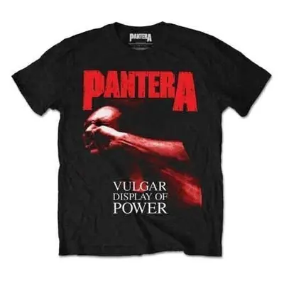 Pantera Tričko Red Vulgar Unisex Black