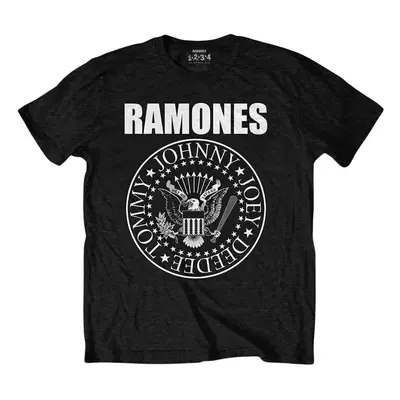 Ramones Tričko Presidential Seal Unisex Black