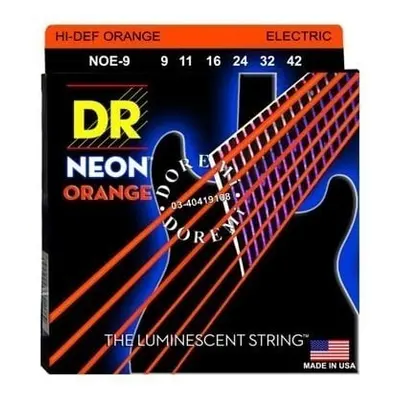 DR Strings NOE-9 Neon Struny pro elektrickou kytaru