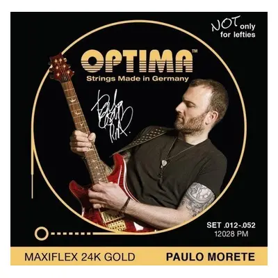 Optima 12028-PM 24K Gold Electrics Maxiflex Paolo Morete Signature Struny pro elektrickou kytaru