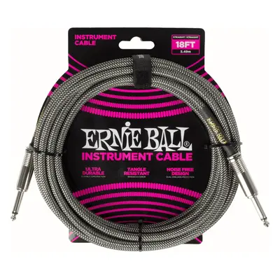 Ernie Ball Braided Instrument Cable Straight/Straight 5,5 m Rovný - Rovný Nástrojový kabel