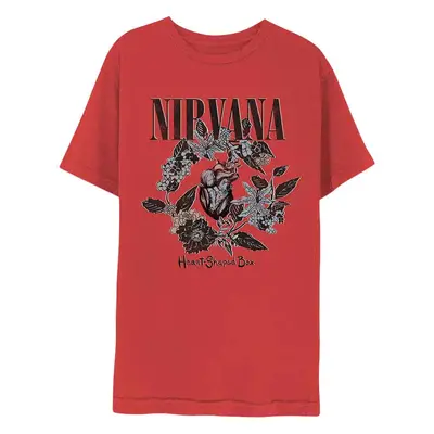 Nirvana Tričko Heart Shape Box Unisex Red