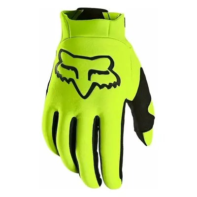 FOX Defend Thermo Off Road Gloves Fluo Yellow Cyklistické rukavice