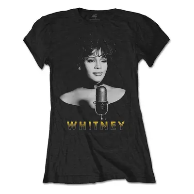 Whitney Houston Tričko Black & White Photo Womens Black