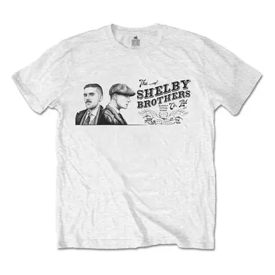 Peaky Blinders Tričko Shelby Brothers Landscape Unisex White