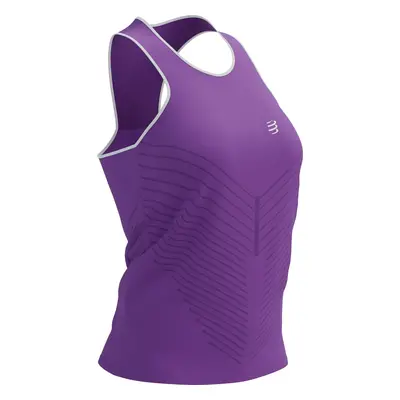 Compressport Performance Singlet W Royal Lilac/White Běžecké tílko