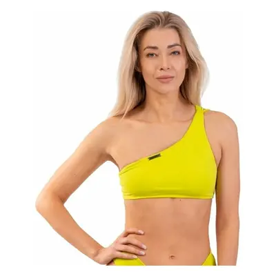 Nebbia One Shoulder Bandeau Bikini Top Green Dámské plavky