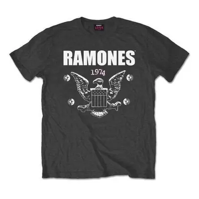 Ramones Tričko Eagle Unisex Charcoal Grey