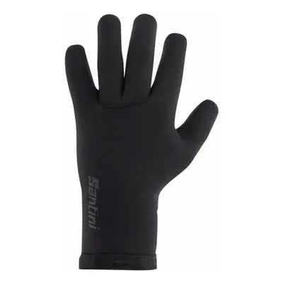 Santini Shield Gloves Black Cyklistické rukavice