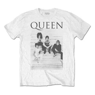 Queen Tričko Stairs Unisex White