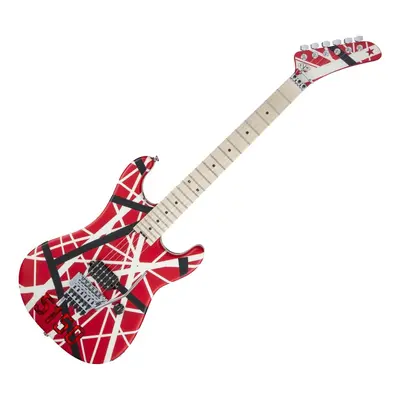 EVH Striped Series MN Red Black and White Stripes Elektrická kytara