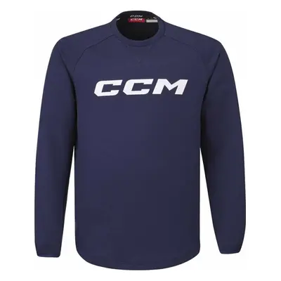 CCM Locker Room Fleece Crew YTH Navy YTH