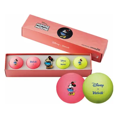 Volvik Vivid Lite Disney Characters Pack Golf Balls Myška Minnie Golfové míčky