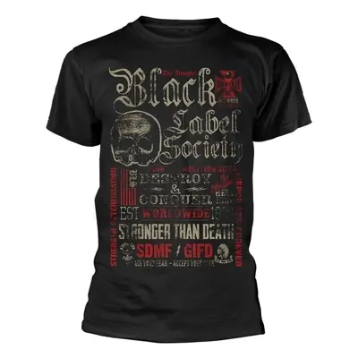 Black Label Society Tričko Destroy & Conquer Black