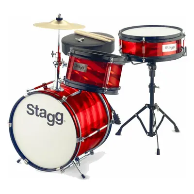 Stagg TIM JR 3/12B RD Red Dětská bicí souprava