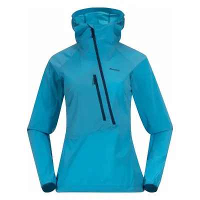 Bergans Cecilie Light Wind Anorak Women Clear Ice Blue Outdorová bunda