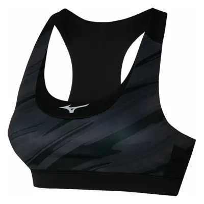 Mizuno Alpha Graphic Bra Black Běžecká podprsenka