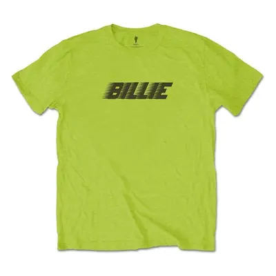 Billie Eilish Tričko Racer Logo & Blohsh Unisex Lime Green