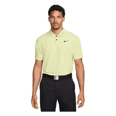 Nike Dri-Fit Tour Heather Mens Light Lemon Twist/Black Polo košile