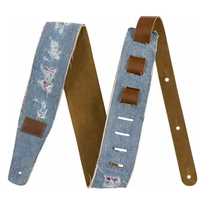 Fender Wrangler Ripped Paisley Denim Strap Kytarový pás Indigo