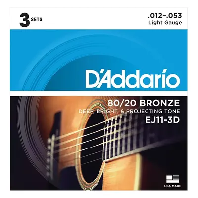 D'Addario EJ11-3D Struny pro akustickou kytaru