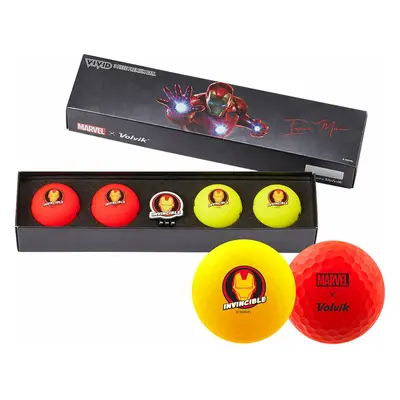 Volvik Vivid Marvel 2.0 Pack Iron Man Golfové míčky