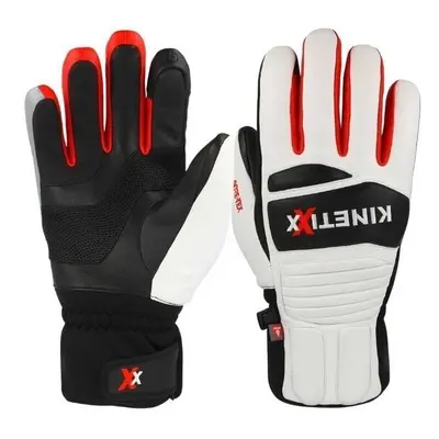 KinetiXx Bradly GTX White/Red Lyžařské rukavice