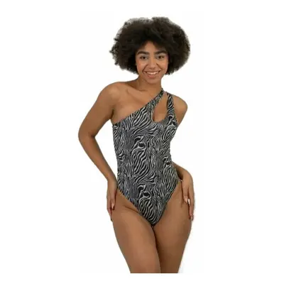 Nebbia Fortaleza Monokini - Zebra Zebra White Dámské plavky