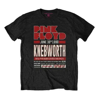 Pink Floyd Tričko Knebworth '90 Red Unisex Black