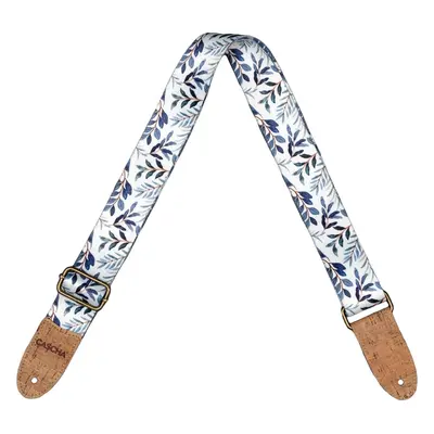 Cascha CGS-VC3 Vegan Cork Kytarový pás Blue Twigs