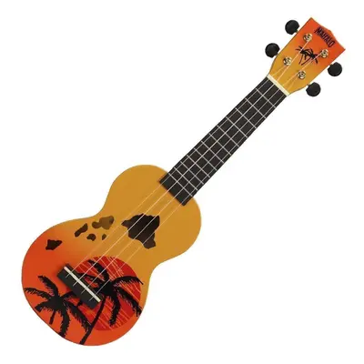 Mahalo Hawaii Hawaii Orange Burst Sopránové ukulele