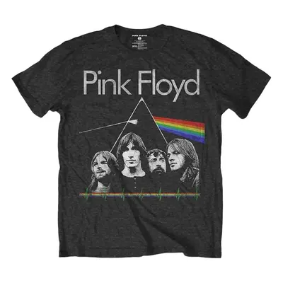 Pink Floyd Tričko Dark Side of the Moon Band & Pulse Unisex Charcoal Grey