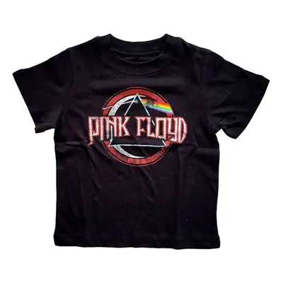 Pink Floyd Tričko Vintage Dark Side of the Moon Seal Kids Black roky