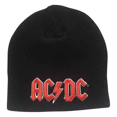 AC/DC Čepice Red 3D Logo Black