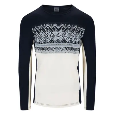 Dale of Norway Vail Mens Crew Neck Baselayer Off White/Navy Svetr