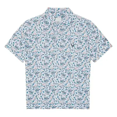 Callaway Boys All Over Golf Printed Bright White Polo košile