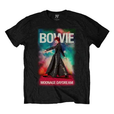 David Bowie Tričko Moonage Fade Unisex Black